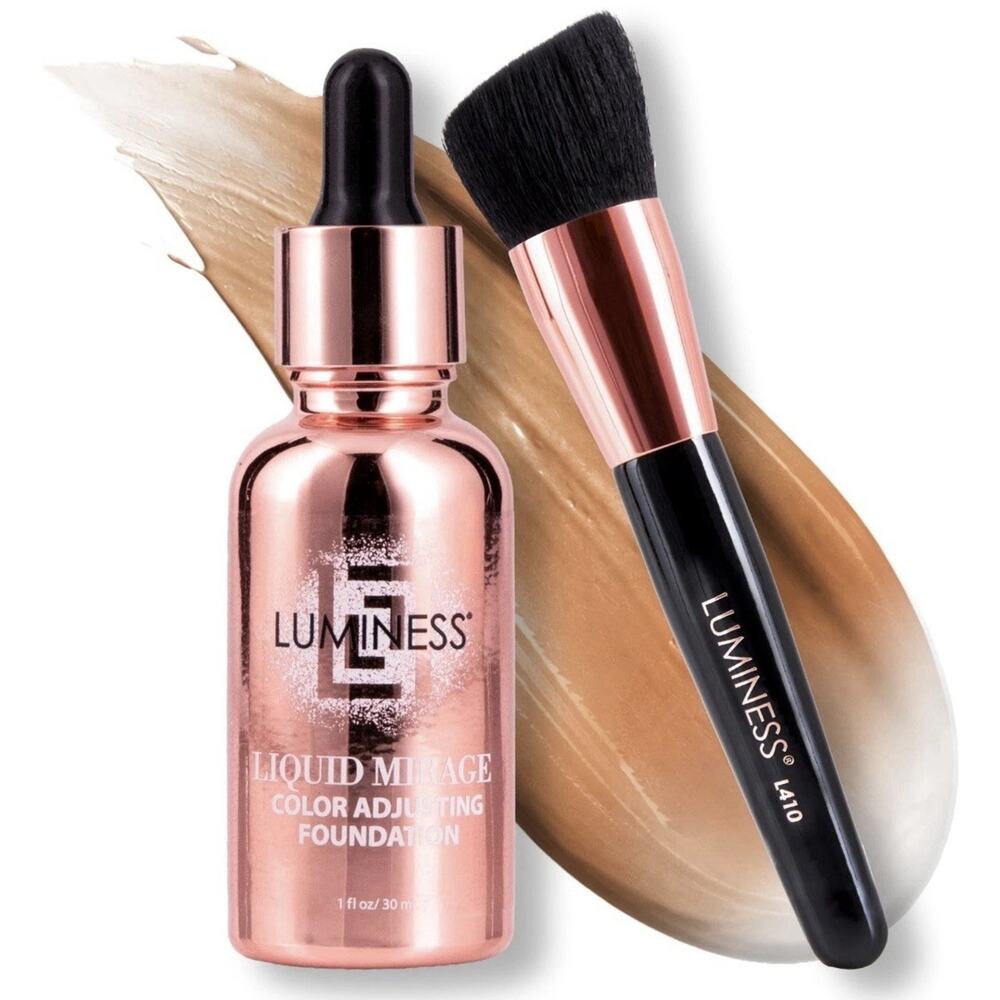 LUMINESS Liquid Mirage w/SPF 50 Color Adjusting Foundation Kit - 04 Tan